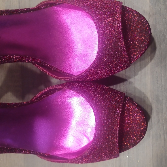 NWOT ALDO Hobo Rhinestone Pumps Plate Form Wedding Women Shoes - Picture 9 of 10